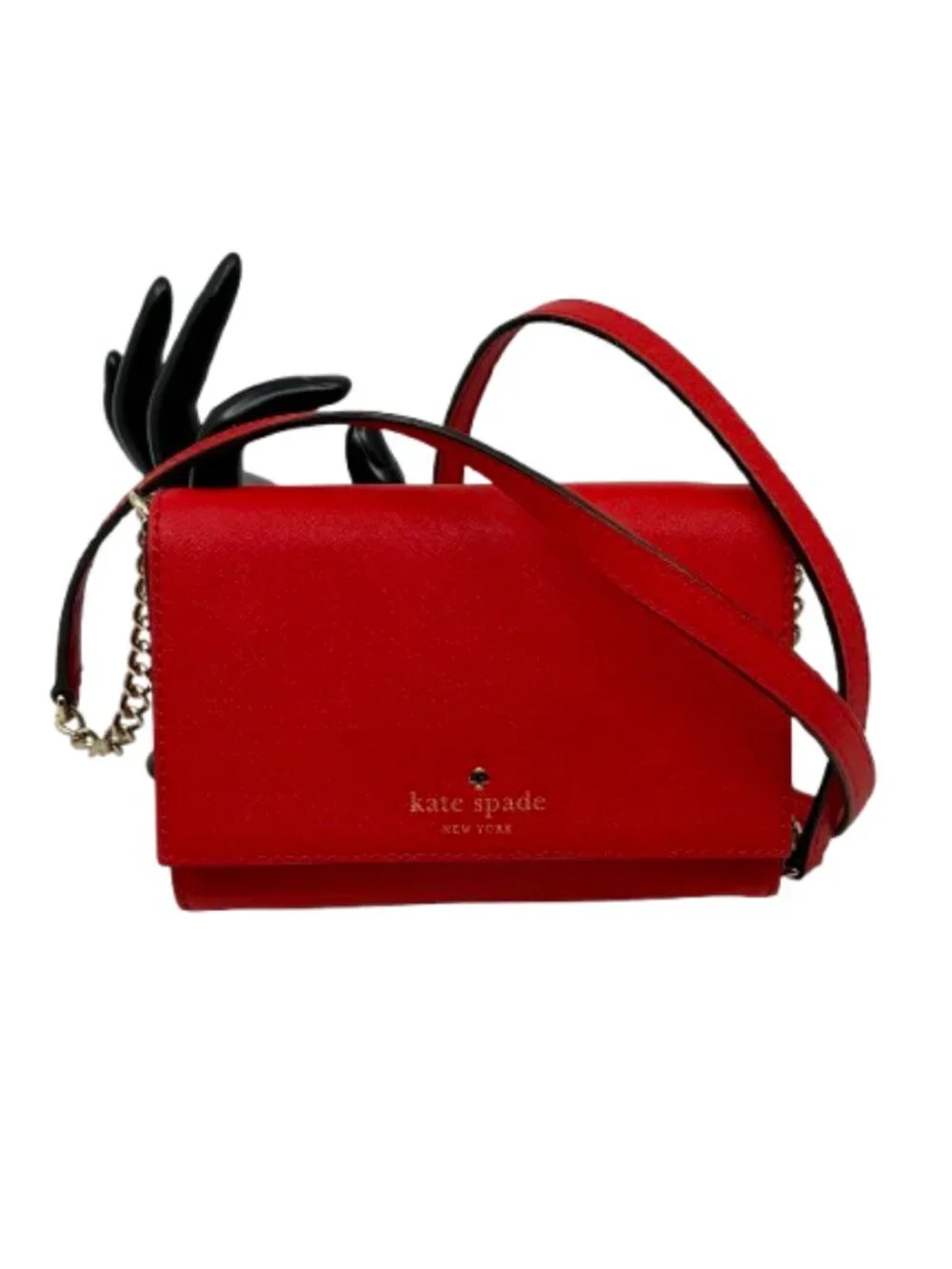 KATE SPADE~Madison Willow Convertible Mini Crossbody Bag RED LEATHER Like New